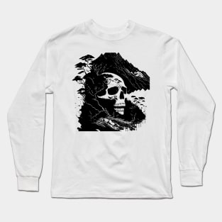 Skull in the rocks Long Sleeve T-Shirt